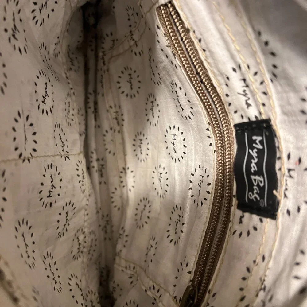 MYRA BAG HAND-TOOLED LEATHER AND HAIRON PURSE - Picture 6 of 6